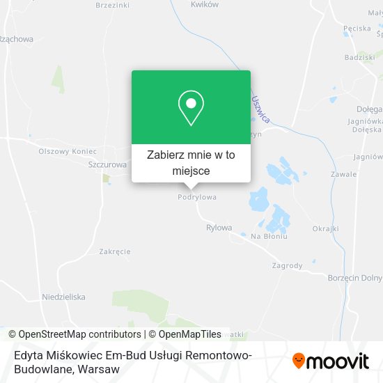 Mapa Edyta Miśkowiec Em-Bud Usługi Remontowo-Budowlane