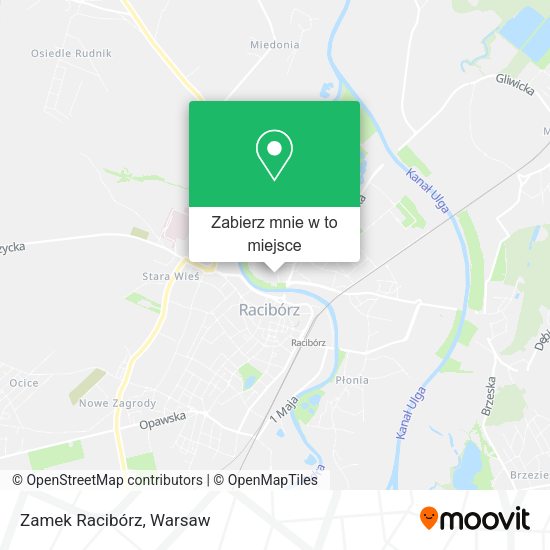 Mapa Zamek Racibórz