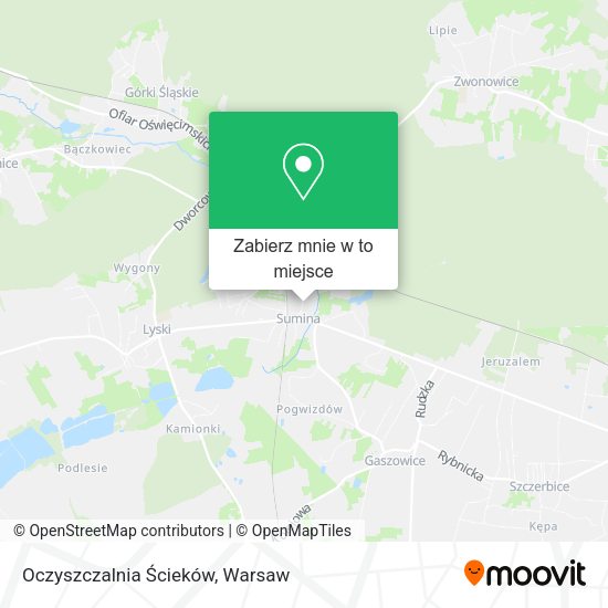 Mapa Oczyszczalnia Ścieków