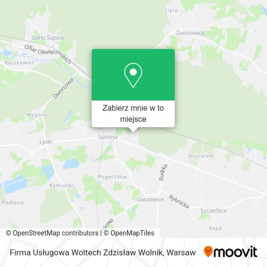 Mapa Firma Usługowa Woltech Zdzisław Wolnik