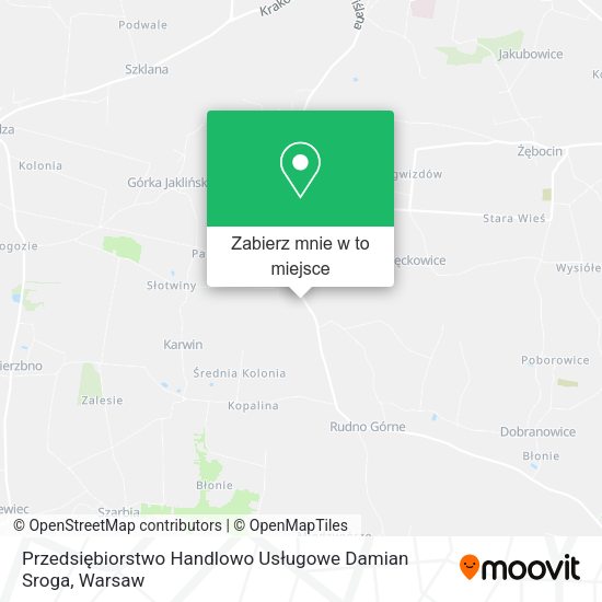 Mapa Przedsiębiorstwo Handlowo Usługowe Damian Sroga