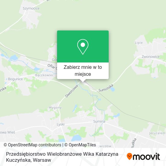 Mapa Przedsiębiorstwo Wielobranżowe Wika Katarzyna Kuczyńska