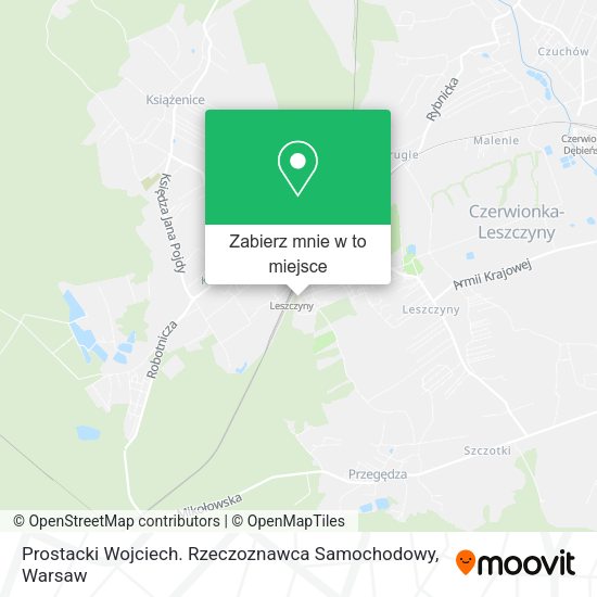 Mapa Prostacki Wojciech. Rzeczoznawca Samochodowy