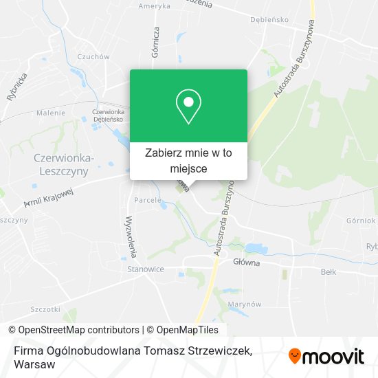 Mapa Firma Ogólnobudowlana Tomasz Strzewiczek