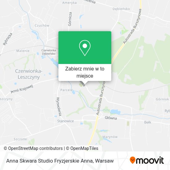 Mapa Anna Skwara Studio Fryzjerskie Anna