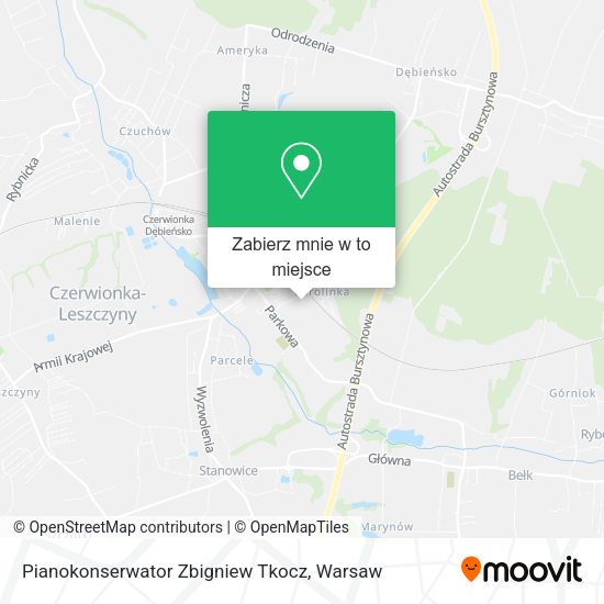 Mapa Pianokonserwator Zbigniew Tkocz