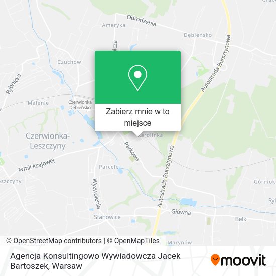 Mapa Agencja Konsultingowo Wywiadowcza Jacek Bartoszek