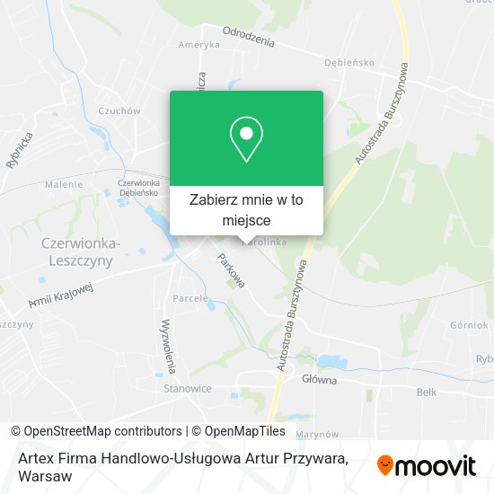 Mapa Artex Firma Handlowo-Usługowa Artur Przywara