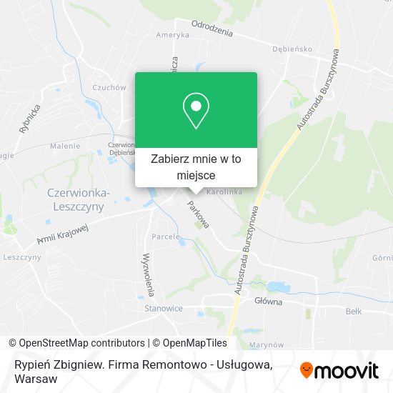 Mapa Rypień Zbigniew. Firma Remontowo - Usługowa