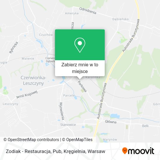 Mapa Zodiak - Restauracja, Pub, Kręgielnia