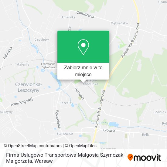 Mapa Firma Uslugowo Transportowa Malgosia Szymczak Malgorzata