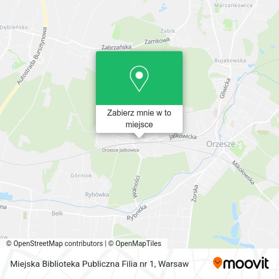 Mapa Miejska Biblioteka Publiczna Filia nr 1