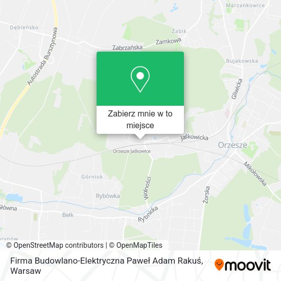 Mapa Firma Budowlano-Elektryczna Paweł Adam Rakuś