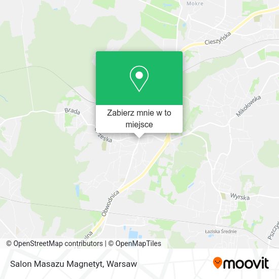 Mapa Salon Masazu Magnetyt