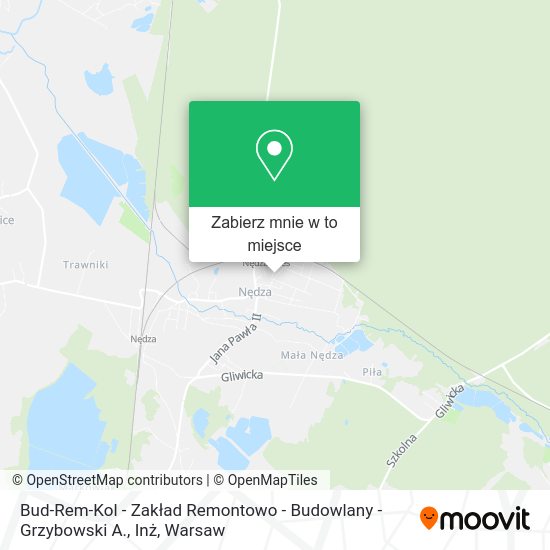 Mapa Bud-Rem-Kol - Zakład Remontowo - Budowlany - Grzybowski A., Inż