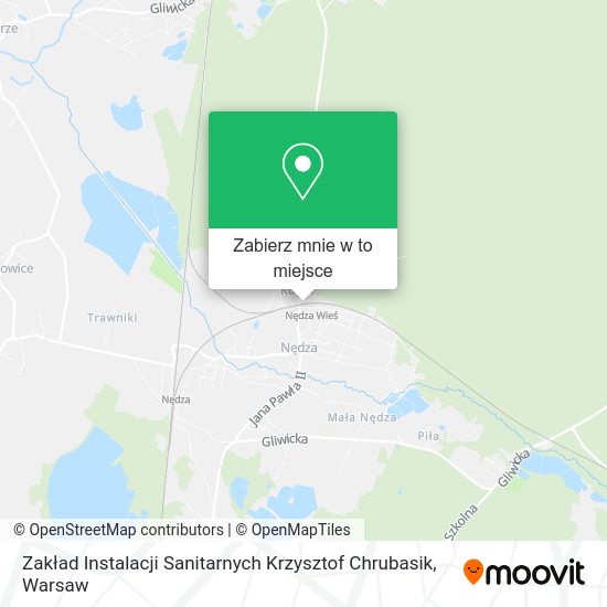 Mapa Zakład Instalacji Sanitarnych Krzysztof Chrubasik