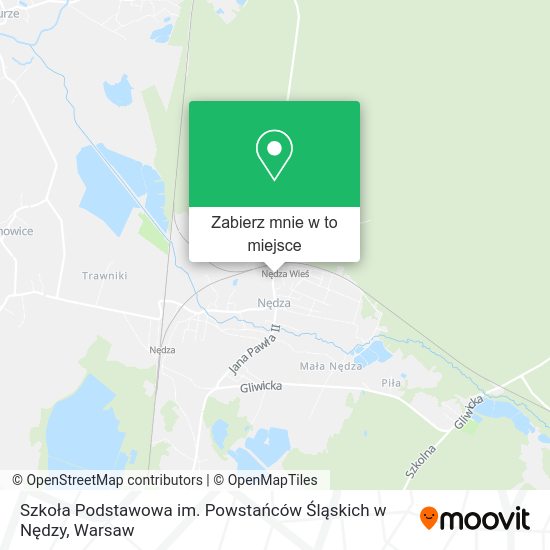 Mapa Szkoła Podstawowa im. Powstańców Śląskich w Nędzy