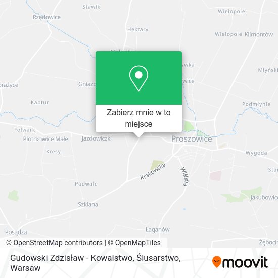 Mapa Gudowski Zdzisław - Kowalstwo, Ślusarstwo