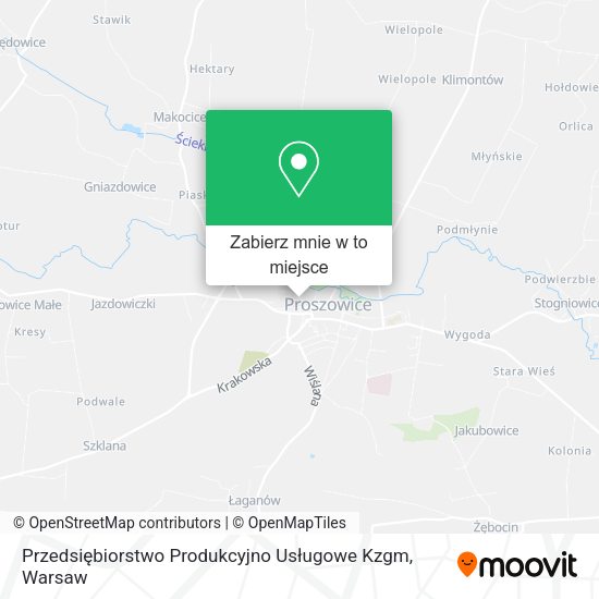 Mapa Przedsiębiorstwo Produkcyjno Usługowe Kzgm