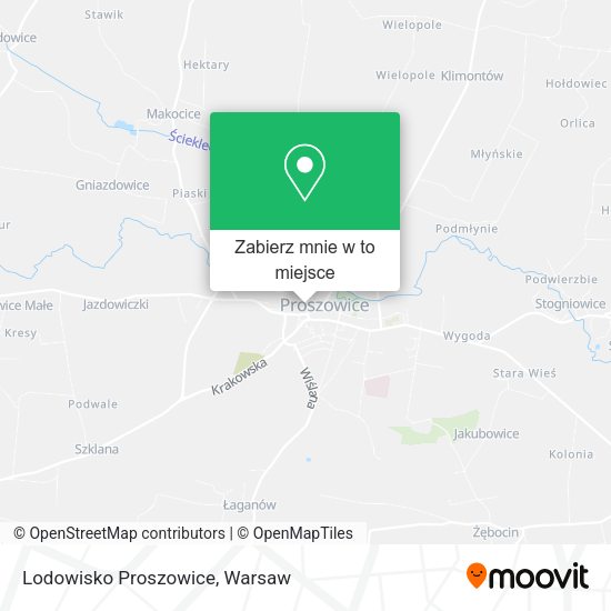 Mapa Lodowisko Proszowice