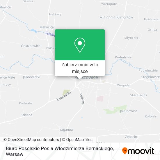 Mapa Biuro Poselskie Posla Wlodzimierza Bernackiego