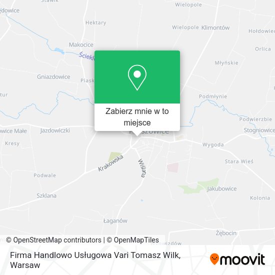 Mapa Firma Handlowo Usługowa Vari Tomasz Wilk