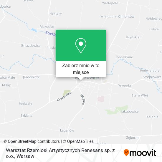 Mapa Warsztat Rzemiosł Artystycznych Renesans sp. z o.o.