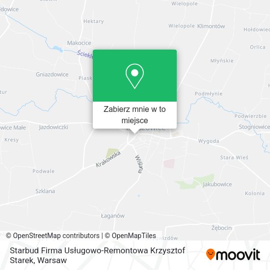 Mapa Starbud Firma Usługowo-Remontowa Krzysztof Starek