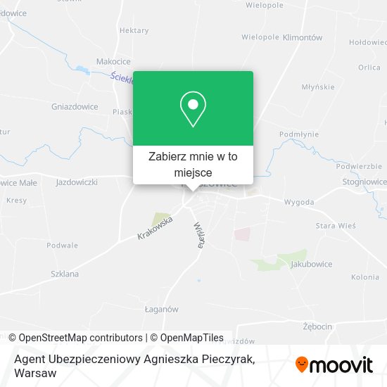 Mapa Agent Ubezpieczeniowy Agnieszka Pieczyrak