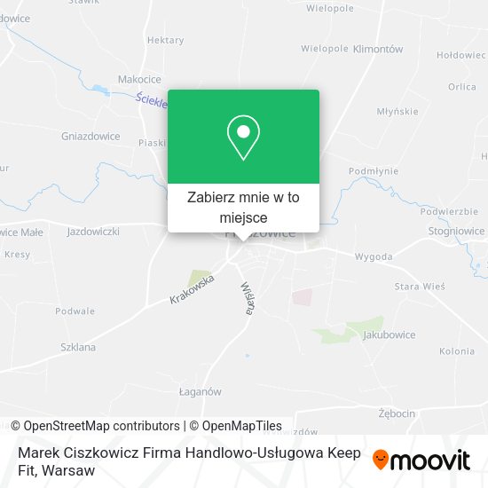 Mapa Marek Ciszkowicz Firma Handlowo-Usługowa Keep Fit