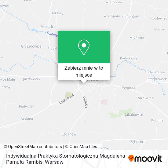 Mapa Indywidualna Praktyka Stomatologiczna Magdalena Pamuła-Rembis