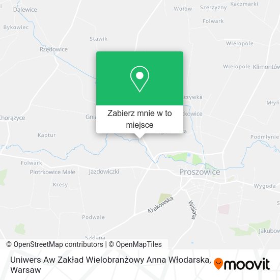 Mapa Uniwers Aw Zakład Wielobranżowy Anna Włodarska