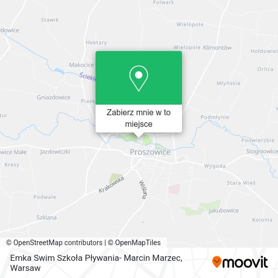 Mapa Emka Swim Szkoła Pływania- Marcin Marzec