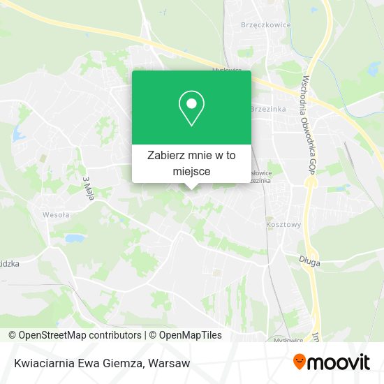 Mapa Kwiaciarnia Ewa Giemza