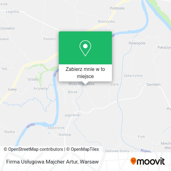 Mapa Firma Usługowa Majcher Artur