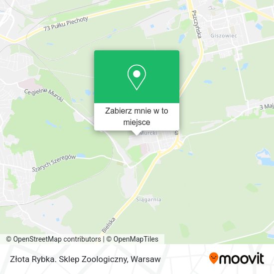 Mapa Złota Rybka. Sklep Zoologiczny