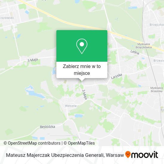 Mapa Mateusz Majerczak Ubezpieczenia Generali