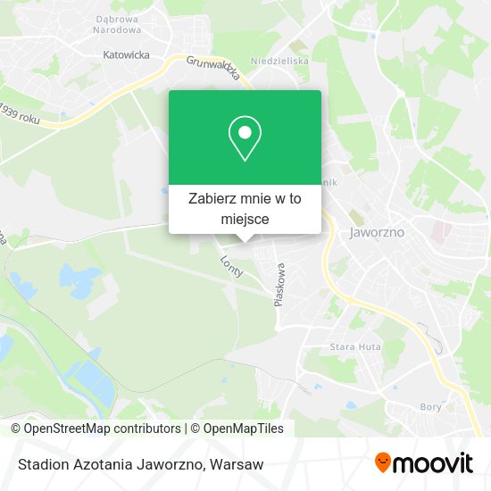 Mapa Stadion Azotania Jaworzno