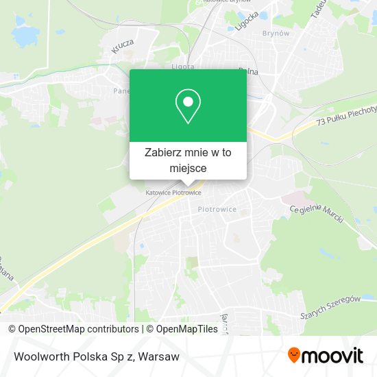 Mapa Woolworth Polska Sp z