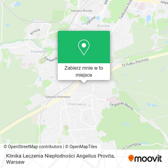 Mapa Klinika Leczenia Niepłodności Angelius Provita