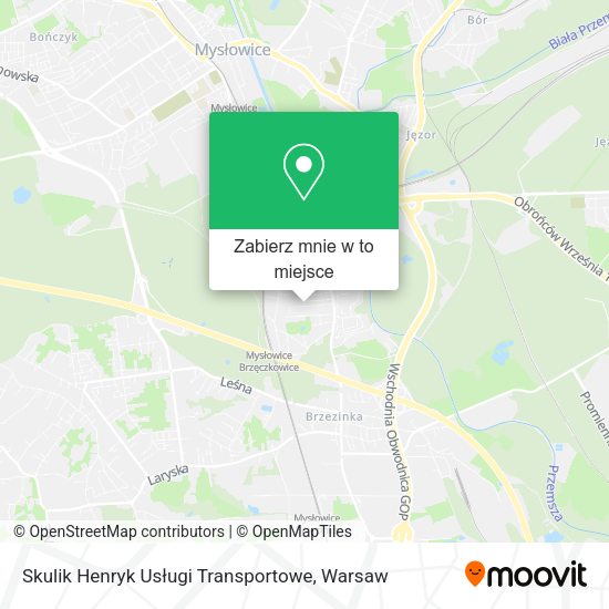 Mapa Skulik Henryk Usługi Transportowe