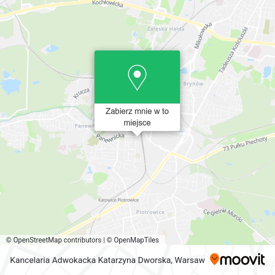 Mapa Kancelaria Adwokacka Katarzyna Dworska