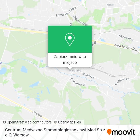 Mapa Centrum Medyczno Stomatologiczne Jawi Med Sp z o O