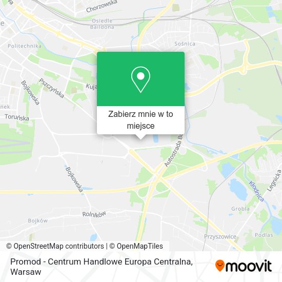 Mapa Promod - Centrum Handlowe Europa Centralna