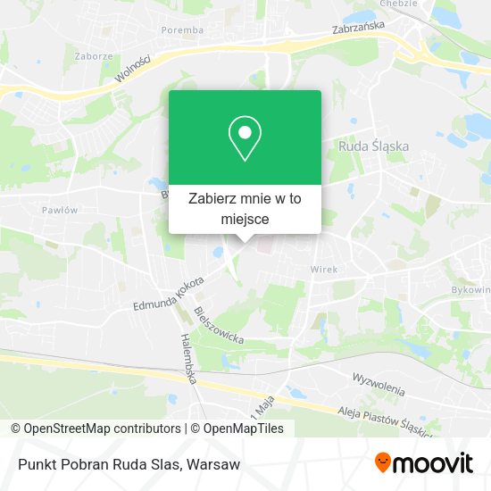 Mapa Punkt Pobran Ruda Slas