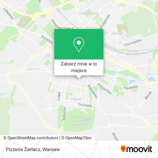 Mapa Pizzeria Żarłacz