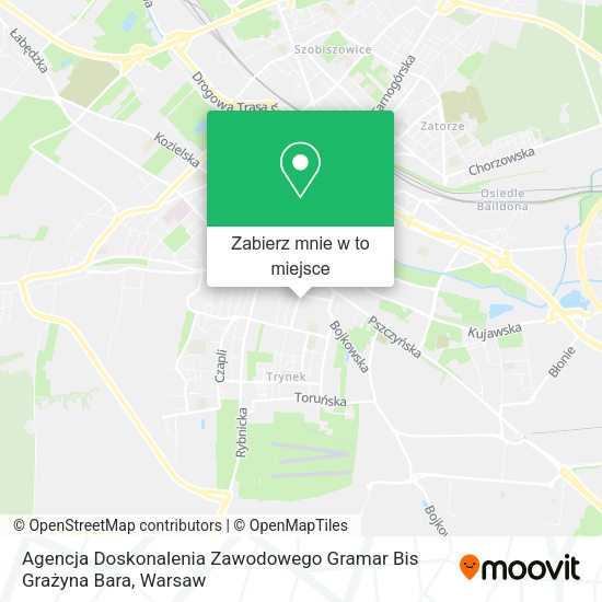 Mapa Agencja Doskonalenia Zawodowego Gramar Bis Grażyna Bara