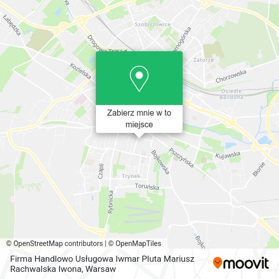 Mapa Firma Handlowo Usługowa Iwmar Pluta Mariusz Rachwalska Iwona