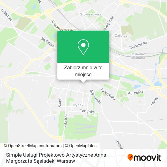 Mapa Simple Usługi Projektowo-Artystyczne Anna Małgorzata Sąsiadek