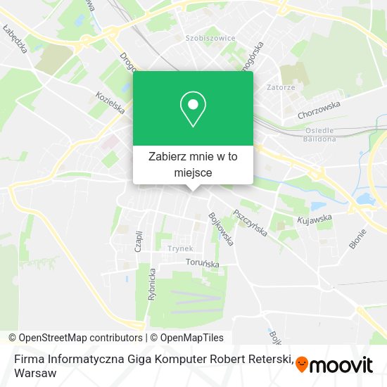 Mapa Firma Informatyczna Giga Komputer Robert Reterski